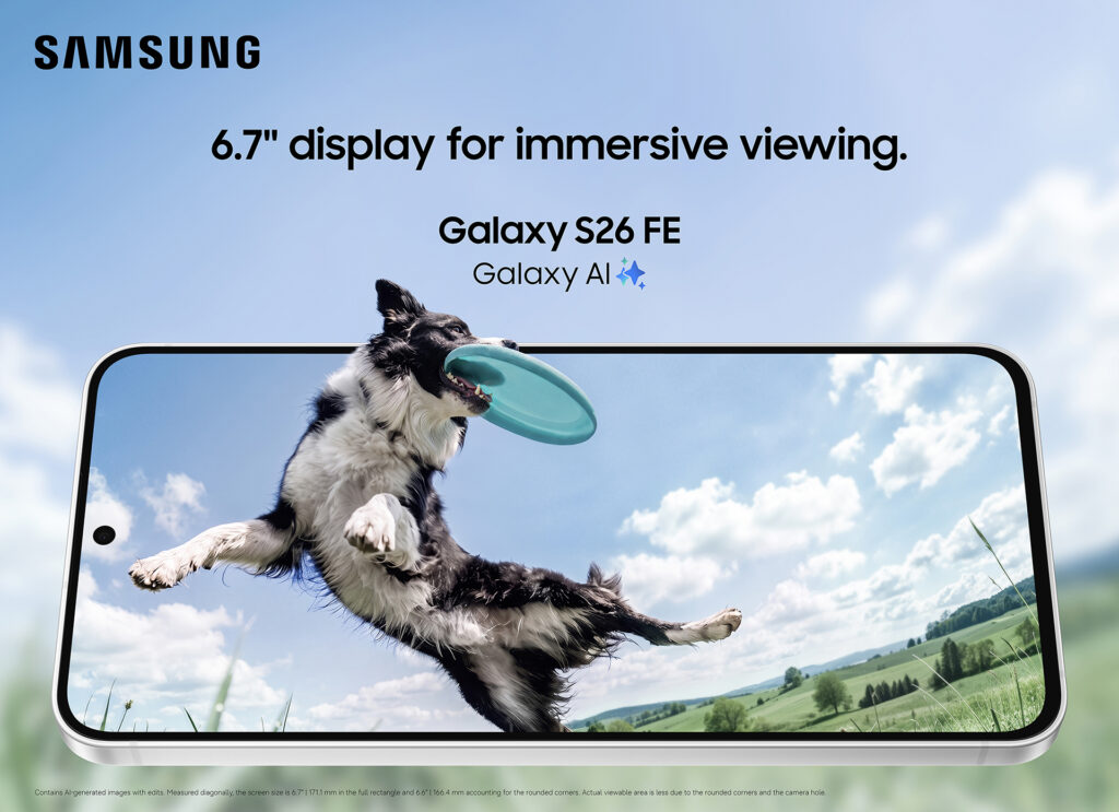 4.-Galaxy-S26-FE_Display-1024x743 Samsung Galaxy S26 FE Officially Debuts with One UI 9: The Flagship Experience for Less?