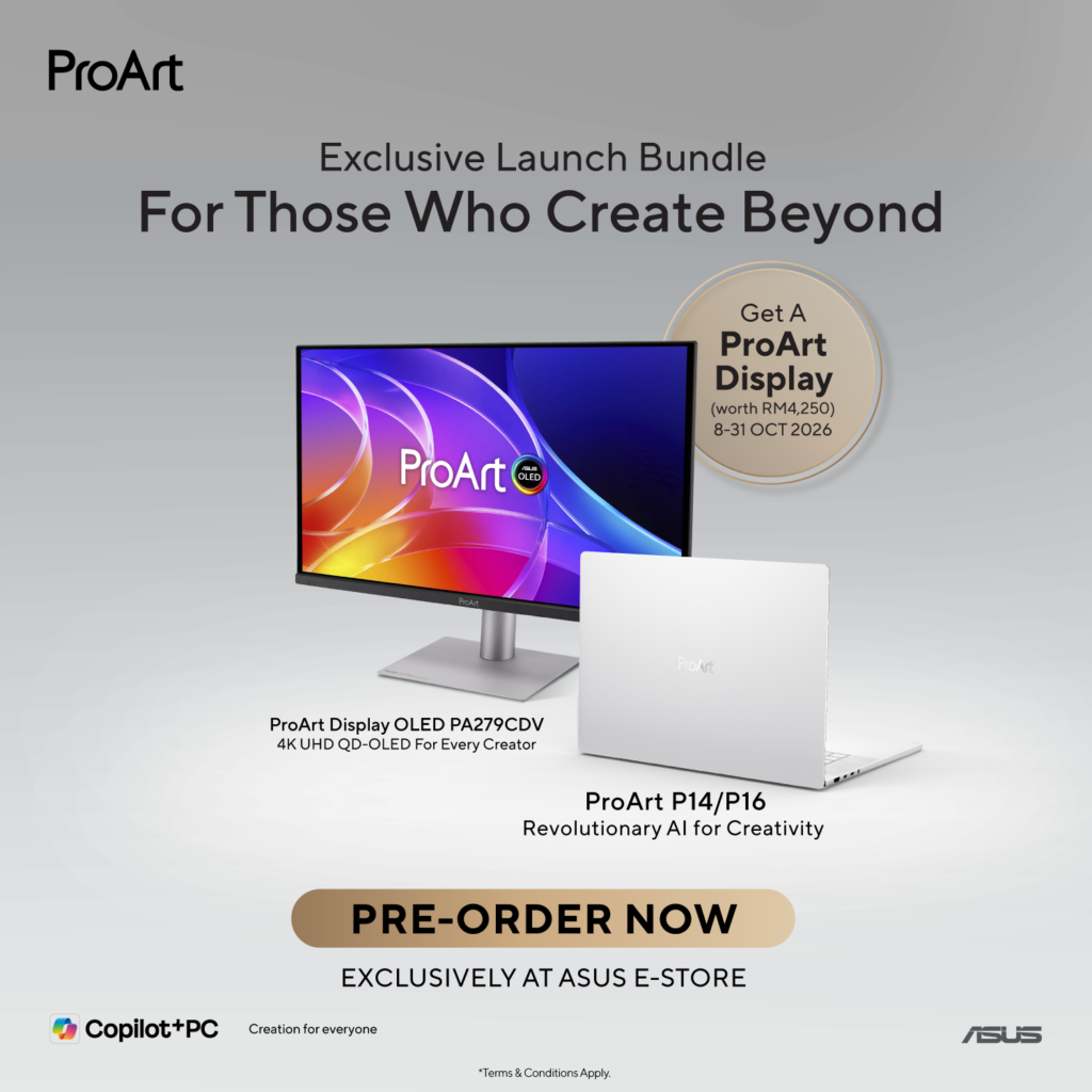 ProArt-Pre-order-Bundle-KV-_1500x1500-JS-1-1024x1024 ASUS ProArt P14 and P16 Arrive in Malaysia With Powerful AI Performance, Pre-Orders Come With RM4,250 OLED Monitor
